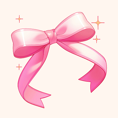 PSD 리본 분홍색 일러스트 사람없음 반짝임 오브젝트 광택 엘리먼트 국내일러스트 컬러 모션 파일형식