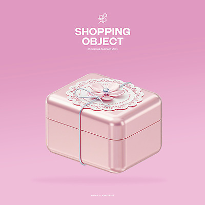 PSD 아이콘 꽃 분홍색 사람없음 3D아이콘 3D 금속 프릴 끈 오브젝트 보관함 광택 봄쇼핑 엘리먼트 편집3D 식물 컬러 재질 장식 쇼핑 봄 디지털합성 파일형식