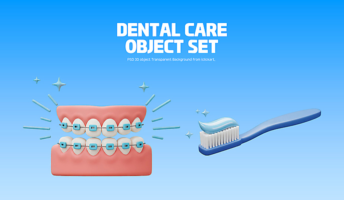 PSD 편집이미지 사람없음 파란색 반짝임 세트 3D 치아 칫솔 오브젝트 치과용품 치약 교정기 위생관리 잇몸 치아건강 치아교정 편집3D 컬러 신체 모션 건강 관리 위생용품 의료용품 소화기관 디지털합성 교정 파일형식