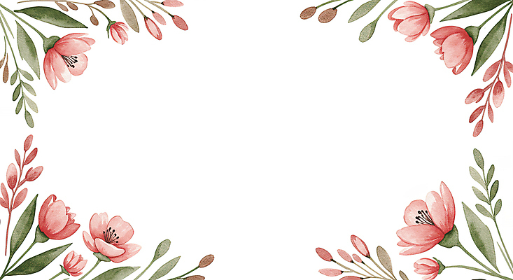 JPG 분홍색 잎 일러스트 봄꽃 사람없음 꽃프레임 카피스페이스 국내일러스트 AI일러스트 AI콘텐츠 식물 꽃 컬러 프레임 봄 공백 파일형식