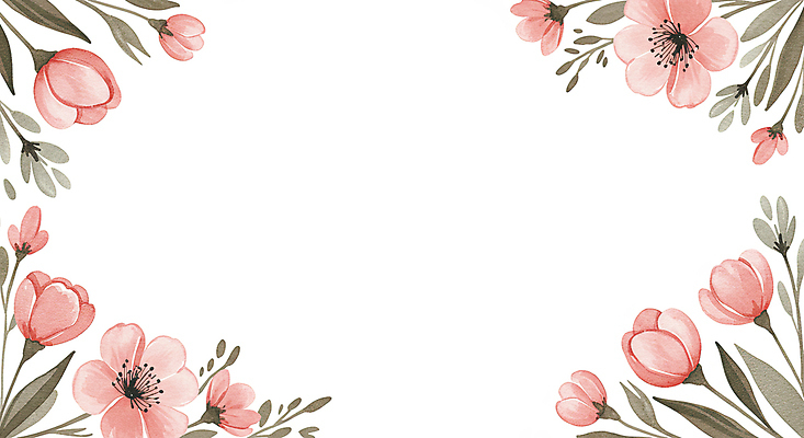 JPG 분홍색 잎 일러스트 봄꽃 사람없음 꽃프레임 카피스페이스 국내일러스트 AI일러스트 AI콘텐츠 식물 꽃 컬러 프레임 봄 공백 파일형식