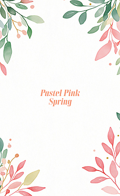 PSD 분홍색 일러스트 나뭇잎 수채화 프레임 사람없음 초록색 풀잎 카피스페이스 보테니컬아트 국내일러스트 컬러 잎 공백 풀_식물 파일형식