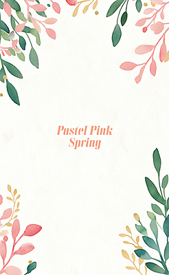 PSD 분홍색 일러스트 나뭇잎 수채화 프레임 사람없음 초록색 풀잎 카피스페이스 보테니컬아트 국내일러스트 컬러 잎 공백 풀_식물 파일형식