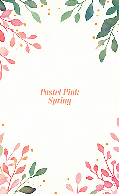 PSD 분홍색 일러스트 나뭇잎 수채화 프레임 사람없음 초록색 풀잎 카피스페이스 보테니컬아트 국내일러스트 컬러 잎 공백 풀_식물 파일형식