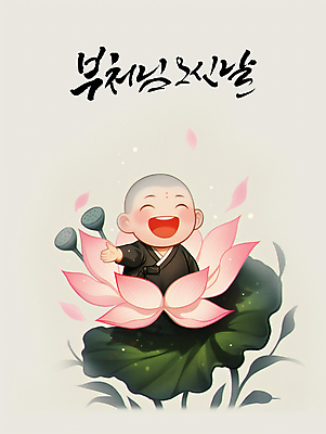 PSD 전통 남자 꽃잎 어린이 잎 불교 일러스트 캘리그라피 연꽃 한명 소년 평화 부처님오신날 동양화 명상 동자승 승복 손뻗기 소년한명만 국내일러스트 식물 1 기념일 꽃 종교 컨셉 모션 미술 사람 승려 남자한명만 소년만 파일형식