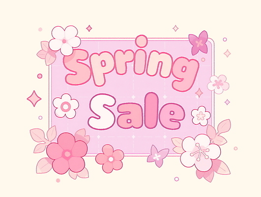 PSD 꽃 분홍색 일러스트 나뭇잎 사각프레임 이벤트 타이포그라피 사람없음 반짝임 쇼핑 세일 봄 국내일러스트 식물 문자 계절 컬러 잎 모션 프레임 사각형 파일형식