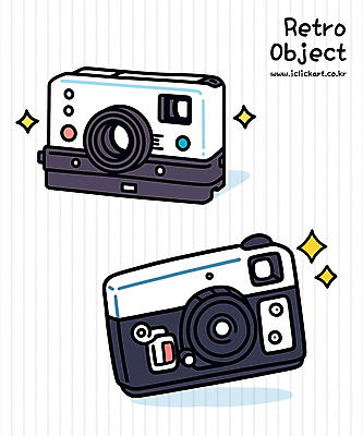 일러스트 사람없음 반짝임 검은색 빈티지 오브젝트 복고 심플 엘리먼트 필름카메라 국내일러스트 AI파일 컬러 컨셉 모션 카메라 파일형식 벡터