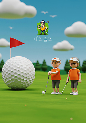 전신 PSD 나무 구름 편집이미지 여자 노년 남자 허리손 골프장 하늘 골프공 미소 웃음 들기 잔디 성인 세명 초록색 3D 골프채 골프웨어 썬캡 골프깃발 캡모자 안경낌 파크골프 골프캐릭터 편집3D 자연요소 식물 캐릭터 모자_잡화 옷 안경 컬러 포즈 골프 공 스포츠시설 모션 골프용품 표정 사람 깃발 디지털합성 파일형식