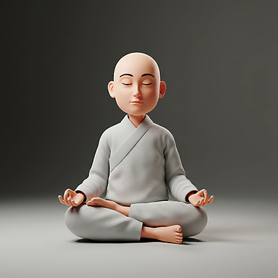 JPG 전신 편집이미지 남자 청소년 한명 평화 눈감음 회색 명상 동자승 가부좌 승복 정신수양 십대남자한명만 불교캐릭터 편집3D AI컴퓨터그래픽 AI콘텐츠 캐릭터 1 컬러 컨셉 불교 모션 사람 앉기 3D 승려 수련_훈련 남자한명만 십대남자만 파일형식