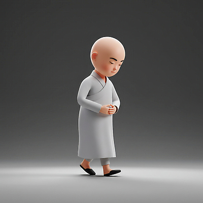 JPG 전신 편집이미지 남자 청소년 한명 평화 걷기 눈감음 회색 동자승 승복 정신수양 십대남자한명만 불교캐릭터 편집3D AI컴퓨터그래픽 AI콘텐츠 캐릭터 1 컬러 컨셉 불교 모션 사람 3D 승려 수련_훈련 남자한명만 십대남자만 파일형식