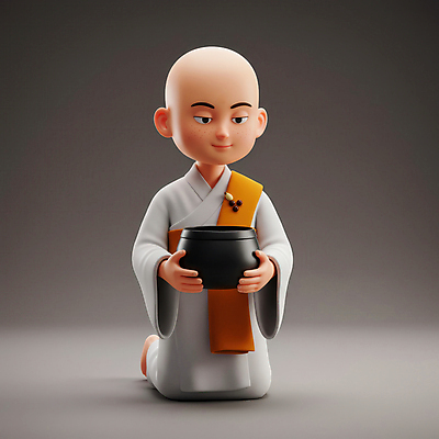 JPG 전신 편집이미지 그릇 남자 청소년 한명 들기 평화 회색 무릎꿇기 동자승 승복 십대남자한명만 불교캐릭터 편집3D AI컴퓨터그래픽 AI콘텐츠 캐릭터 1 식기 컬러 컨셉 불교 모션 사람 3D 승려 남자한명만 십대남자만 파일형식