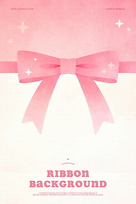 PSD 리본 분홍색 일러스트 사람없음 반짝임 로맨틱 리본백그라운드 국내일러스트 컬러 백그라운드 컨셉 모션 파일형식