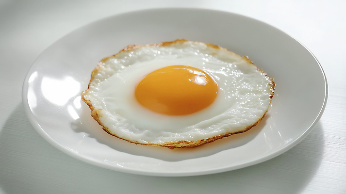 JPG 편집이미지 접시 그림자 사람없음 한개 흰색 계란프라이 단백질 반숙 편집실사 AI포토 AI콘텐츠 1 식기 컬러 계란요리 CG 영양소 파일형식