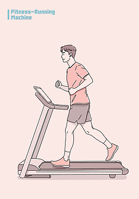 전신 남자 분홍색 다이어트 일러스트 한명 성인 운동복 달리기 헬스 런닝머신 러닝 성인남자한명만 국내일러스트 일러캐릭터 AI파일 캐릭터 1 옷 컬러 모션 건강 사람 운동 운동기구 남자한명만 성인남자만 파일형식 벡터