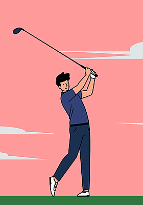 전신 남자 분홍색 골프 일러스트 골프장 한명 잔디 성인 야외 골프채 스윙 골프연습 성인남자한명만 국내일러스트 AI파일 식물 1 컬러 포즈 스포츠시설 골프용품 사람 구기 연습 남자한명만 성인남자만 파일형식 벡터