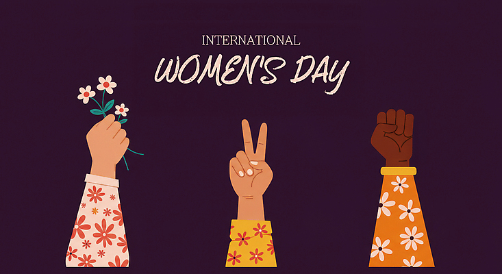 PSD 손 분홍색 꽃무늬 일러스트 팔찌 신체부위 주먹 잡기 3월 브이 세계여성의날 평등 국내일러스트 기념일 꽃 컬러 컨셉 무늬 장신구 모션 사람 손짓 날짜 파일형식