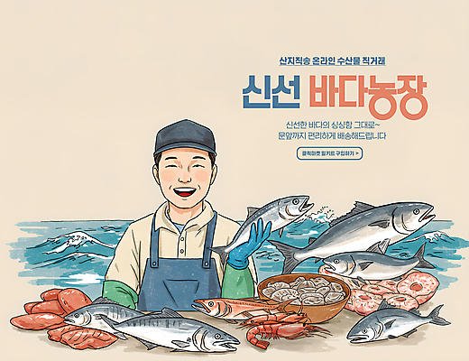 PSD 편집이미지 중년 어류 어업 한명 들기 앞치마 신선 어부 해산물 고무장갑 직거래 산지직송 이미지편집 직업 1 산업 장갑 모션 사람 성인 수중동물 거래 배송 고무 파일형식 직송