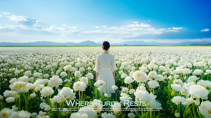 PSD 구름 편집이미지 드레스 여자 꽃밭 자연 하늘 한명 성인 봄 자유 분위기 순수 산등성이 힐링 감성 의료성형뷰티 성인여자한명만 이미지편집 자연요소 1 옷 계절 꽃 컨셉 산 사람 생태계 여자한명만 성인여자만 파일형식