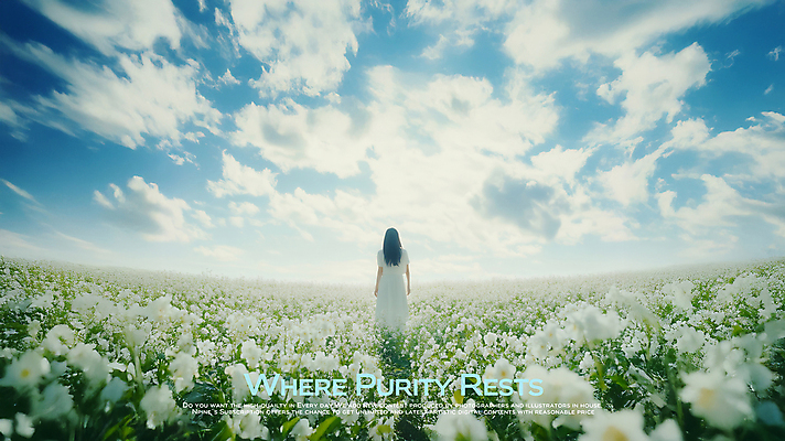 PSD 구름 편집이미지 드레스 여자 꽃밭 자연 하늘 한명 성인 봄 자유 분위기 순수 힐링 감성 의료성형뷰티 성인여자한명만 이미지편집 자연요소 1 옷 계절 꽃 컨셉 사람 생태계 여자한명만 성인여자만 파일형식