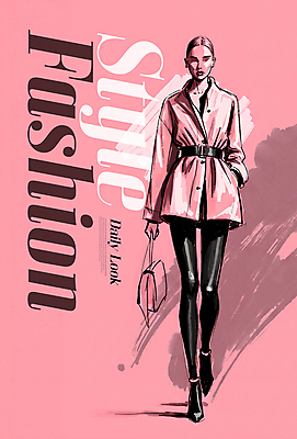 전신 PSD 모델 편집이미지 디자인 여자 패션 포스터 분홍색 가방 붓터치 한명 들기 성인 걷기 주머니손 워킹 CD자켓 스타일 성인여자한명만 이미지편집 1 잡화 컬러 모션 사람 CD 여자한명만 성인여자만 파일형식