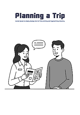 여자 남자 말풍선 일러스트 대화 미소 들기 상반신 성인 두명 계획 가이드북 여행준비 성인만 국내일러스트 AI파일 여행 컨셉 모션 표정 말하기 사람 준비 파일형식 벡터