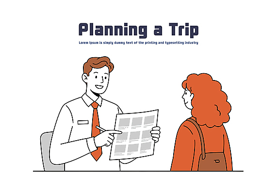여자 남자 가방 일러스트 대화 미소 들기 상반신 성인 두명 펜 가리킴 계획 가이드북 여행준비 성인만 국내일러스트 AI파일 잡화 여행 컨셉 모션 표정 말하기 사람 손짓 필기구 준비 파일형식 벡터