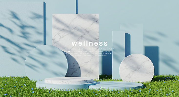 PSD 편집이미지 하늘색 꽃밭 그림자 잔디 사람없음 원형 친환경 소재 대리석 자재 포디움 이미지편집 도형 식물 꽃 재료 파란색 환경 무대 파일형식