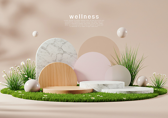 PSD 편집이미지 분홍색 꽃밭 그림자 잔디 사람없음 목재 원형 친환경 소재 대리석 자재 포디움 이미지편집 도형 나무 식물 꽃 컬러 재료 환경 무대 파일형식