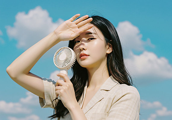 JPG 구름 편집이미지 여자 하늘 그림자 한명 들기 성인 여름 햇빛 손들기 더위 지구온난화 기후변화 의료성형뷰티 성인여자한명만 손풍기 편집실사 AI인물포토 AI콘텐츠 자연요소 1 계절 모션 날씨 사람 태양 선풍기 변화 휴대용 CG 여자한명만 성인여자만 파일형식 AI포토