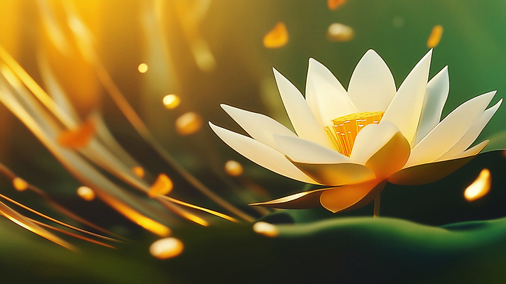 JPG 편집이미지 꽃잎 불교 연꽃 사람없음 빛 노란색 풀잎 보케 이미지편집 편집실사 AI컴퓨터그래픽 AI콘텐츠 꽃 종교 컬러 잎 풀_식물 CG 파일형식