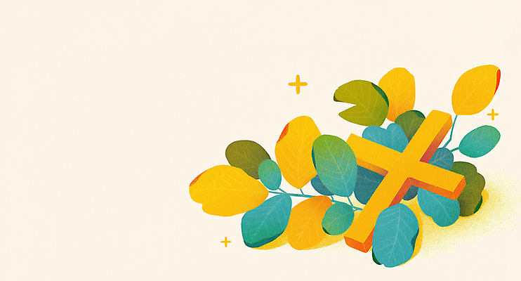 JPG 기독교 십자가 일러스트 사람없음 연두색 반짝임 천주교 풀잎 하나님 국내일러스트 AI일러스트 AI콘텐츠 종교 잎 모션 초록색 풀_식물 신_종교 파일형식