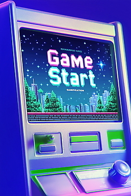 PSD 편집이미지 디자인 텍스트 사람없음 파란색 3D 게임 게임기 시작 픽셀 이미지편집 편집3D 컬러 놀이 디지털합성 파일형식