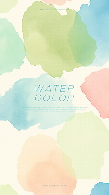 PSD 디자인 백그라운드 일러스트 수채화 사람없음 컬러풀 겹침 파스텔톤 국내일러스트 컬러 파일형식