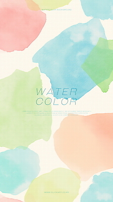 PSD 디자인 백그라운드 일러스트 수채화 사람없음 컬러풀 겹침 파스텔톤 국내일러스트 컬러 파일형식