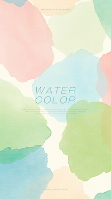PSD 디자인 백그라운드 일러스트 수채화 사람없음 컬러풀 겹침 파스텔톤 국내일러스트 컬러 파일형식