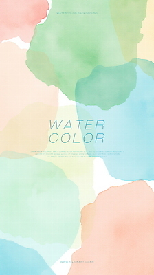 PSD 디자인 백그라운드 일러스트 수채화 사람없음 컬러풀 겹침 파스텔톤 국내일러스트 컬러 파일형식