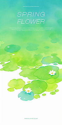 PSD 식물 일러스트 자연 수채화 연꽃 사람없음 초록색 평화 봄풍경 연못 수면 연잎 국내일러스트 꽃 컬러 컨셉 잎 풍경 물 봄 생태계 파일형식