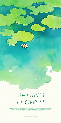 PSD 식물 일러스트 자연 수채화 연꽃 사람없음 초록색 평화 봄풍경 연못 수면 연잎 국내일러스트 꽃 컬러 컨셉 잎 풍경 물 봄 생태계 파일형식