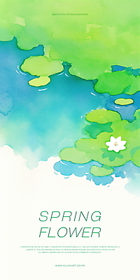 PSD 식물 일러스트 자연 수채화 연꽃 사람없음 초록색 평화 봄풍경 연못 수면 연잎 국내일러스트 꽃 컬러 컨셉 잎 풍경 물 봄 생태계 파일형식