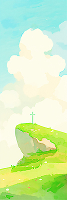 JPG 구름 기독교 십자가 일러스트 하늘 사람없음 평화 천주교 바위 언덕 국내일러스트 AI일러스트 AI콘텐츠 자연요소 종교 컨셉 돌_바위 파일형식