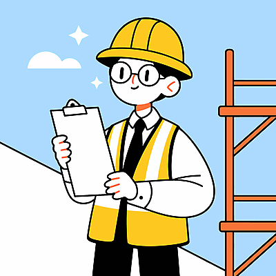 구름 남자 하늘색 일러스트 공사 한명 미소 들기 성인 반짝임 건설현장 안전모 서류판 안전조끼 성인남자한명만 건설근로자 국내일러스트 AI파일 자연요소 직업 1 모션 건설업 표정 사람 파란색 사무용품 헬멧 안전장비 남자한명만 성인남자만 파일형식 벡터