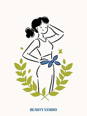 디자인 드레스 여자 리본 허리손 잎 일러스트 한명 미소 성인 초록색 뷰티 손들기 심볼 심플 성인여자한명만 국내일러스트 AI파일 식물 1 옷 컬러 포즈 모션 표정 사람 여자한명만 성인여자만 파일형식 벡터