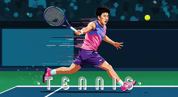 전신 PSD 남자 일러스트 한명 들기 경기 성인 운동복 달리기 운동 경기장 라켓 스윙 테니스공 남색 집중 테니스선수 객석 성인남자한명만 국내일러스트 1 옷 스포츠용품 스포츠 컬러 포즈 컨셉 공 스포츠시설 모션 운동선수 건강 사람 테니스 테니스용품 남자한명만 성인남자만 파일형식