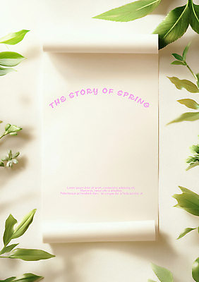 PSD 편집이미지 종이 잎 자연 사람없음 봄 흰색 카피스페이스 이미지편집 식물 계절 컬러 공백 생태계 파일형식