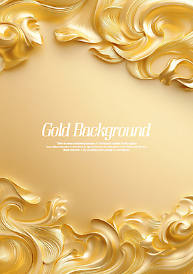 PSD 편집이미지 물결 예술 백그라운드 곡선 추상 사람없음 금색 황금 이미지편집 선 컬러 무늬 파일형식