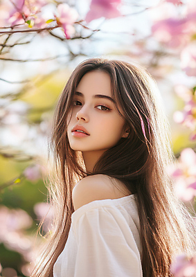 JPG 편집이미지 응시 여자 봄꽃 한명 상반신 성인 옆모습 봄풍경 나뭇가지 의료성형뷰티 성인여자한명만 편집실사 오프숄더 AI인물포토 AI콘텐츠 나무 1 시선 꽃 뷰포인트 상의 사람 풍경 봄 CG 여자한명만 성인여자만 파일형식 AI포토