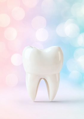 JPG 편집이미지 분홍색 하늘색 사람없음 3D 치아 보케 그라데이션 편집3D AI컴퓨터그래픽 AI콘텐츠 컬러 파란색 소화기관 디지털합성 파일형식