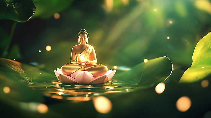 JPG 편집이미지 불교 자연 연꽃 사람없음 빛 평화 눈감음 연잎 명상 보케 힐링 가부좌 감성 부처님상 편집실사 AI컴퓨터그래픽 AI콘텐츠 꽃 종교 컨셉 잎 모션 앉기 불상 CG 생태계 부처 파일형식