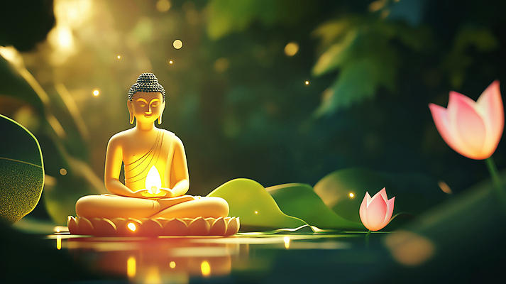 JPG 편집이미지 불교 자연 연꽃 사람없음 빛 반사 평화 눈감음 수면 연잎 명상 보케 힐링 가부좌 감성 부처님상 편집실사 AI컴퓨터그래픽 AI콘텐츠 꽃 종교 컨셉 잎 모션 앉기 물 불상 CG 생태계 부처 파일형식