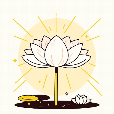 무료이미지 불교 일러스트 연꽃 사람없음 반짝임 노란색 평화 검은색 연잎 국내일러스트 AI파일 꽃 종교 컬러 컨셉 잎 모션 파일형식 벡터 무료콘텐츠